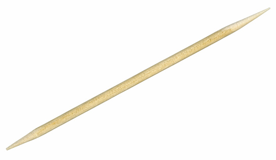 Toothpick isolated on white with clipping path