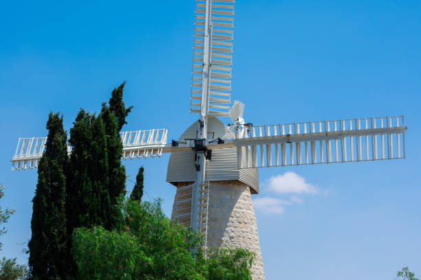 istock Old stone windmill in Jerusalem . Israel 1165924769