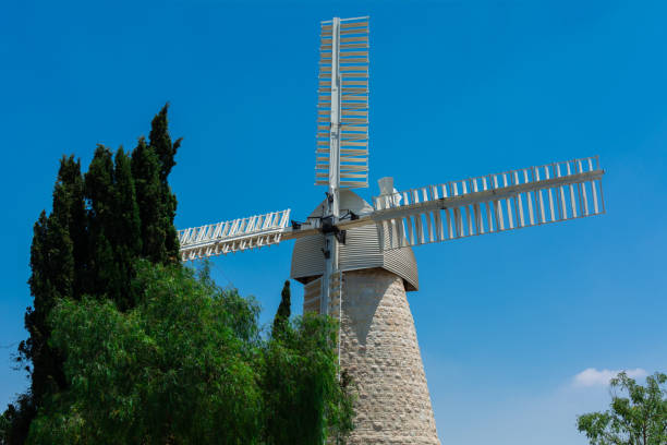 istock Old stone windmill in Jerusalem . Israel 1165924831