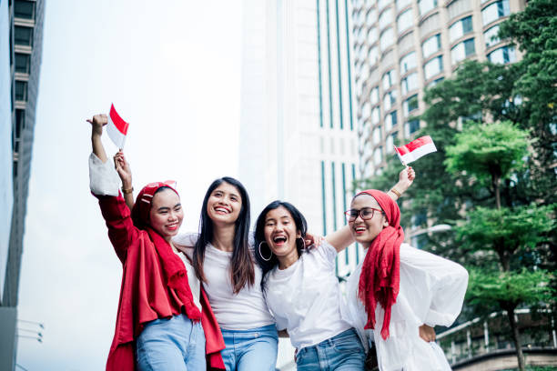 istock Group of Friend Celebrating Indonesian Independence Day 1165926849