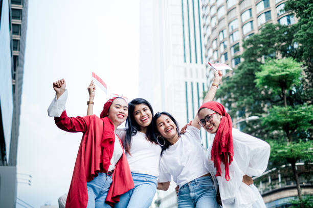 istock Group of Friend Celebrating Indonesian Independence Day 1165931663