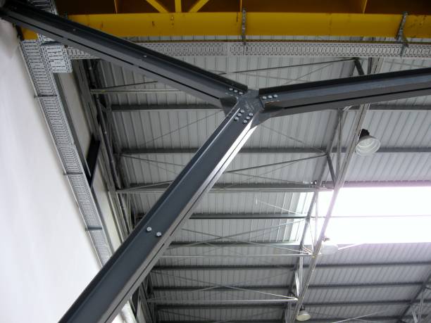 istock Detail of steel structure prefabricated sheds 1165933464
