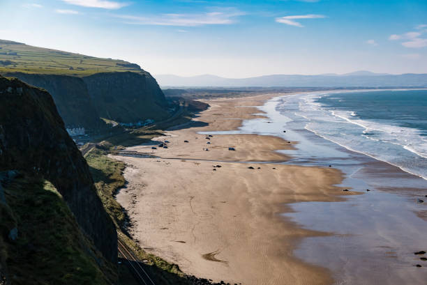 Downhill beach, County Londonderry, Northern Ireland, UK, United Kingdom Downhill beach, County Londonderry, Northern Ireland, UK, United Kingdom Castle Rock stock pictures, royalty-free photos & images