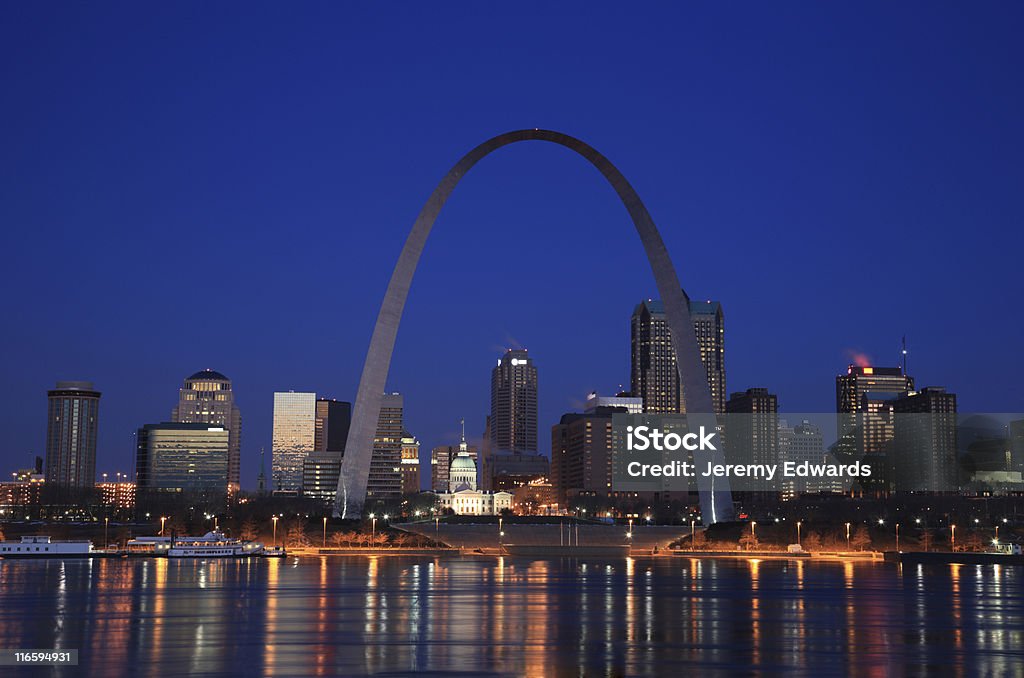 St. Louis, Missouri - Foto de stock de Arco Gateway libre de derechos