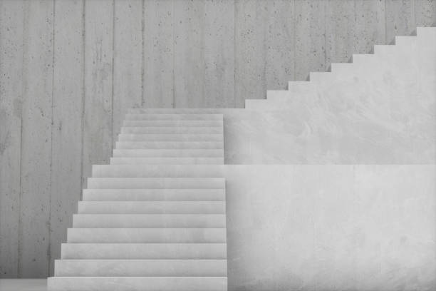 istock The stairway in the daylight with white background, 3d rendering. 1165951103