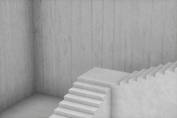 istock The stairway in the daylight with white background, 3d rendering. 1165951174