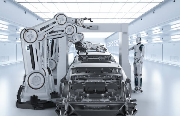 istock Automation aumobile factory concept 1165956304