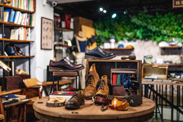 istock Luxury Shoe Store Retail Display 1165956436