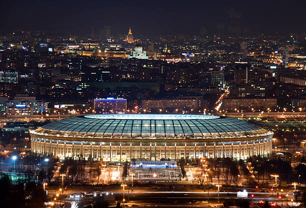 istock Moscow historical center (night view, panorama) 116595775
