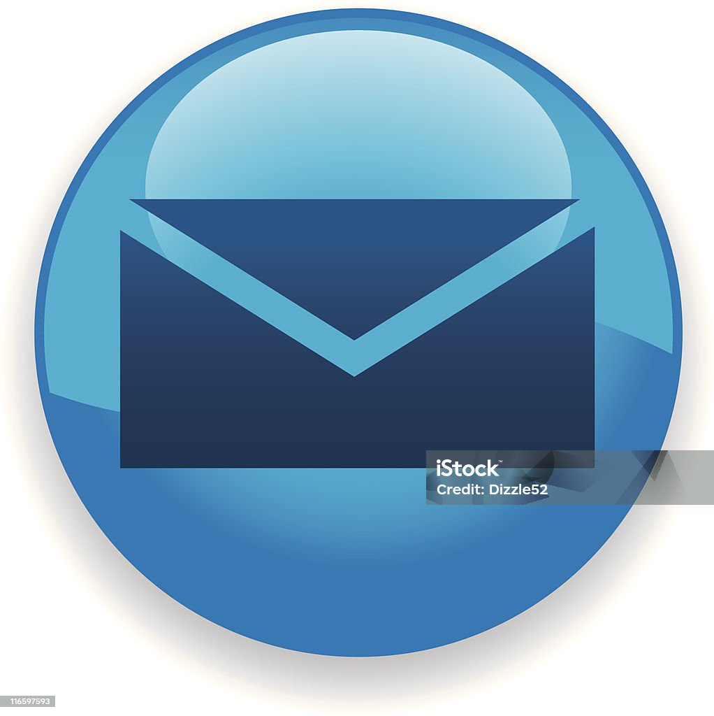 Icona Mail (Posta) - arte vettoriale royalty-free di Blu