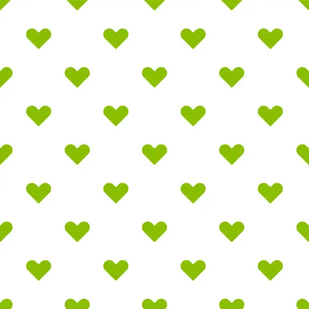 Vector illustration of Heart Shape seamless pattern