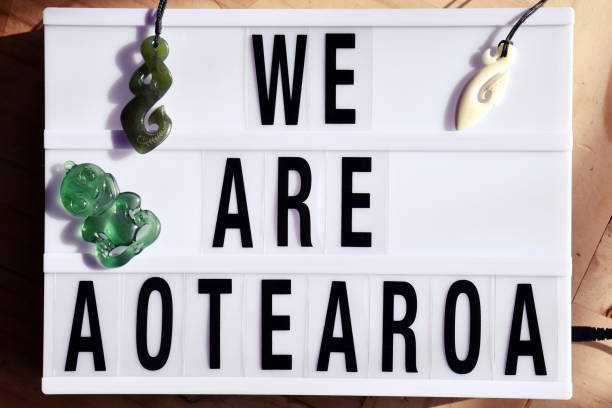 istock We are Aotearoa in Maori Te Reo in Light Box Trend 1165977914