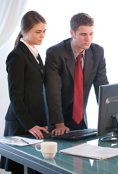 istock Young Businesspeople Working In An Office 116598520