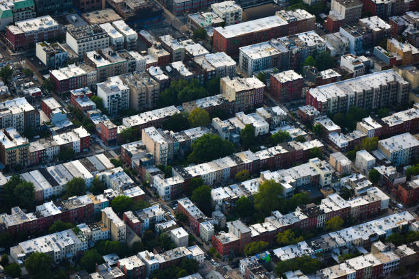 A birdeye view of New York City residential neighborshoods