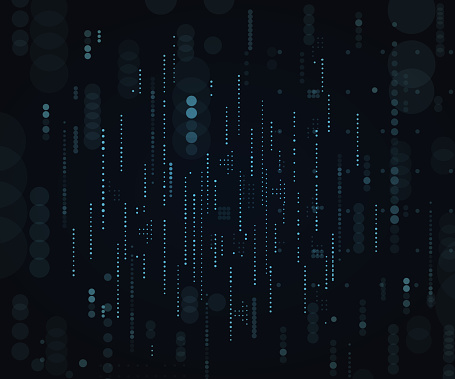 Dark Computer Computer Science Backgrounds Technological Dark Background Vector Illustrationmatrixbinary Computer ...