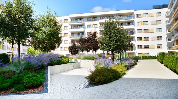 istock Modern multi-storey luxury housing concept. 1165998346