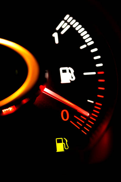 istock Fuel gauge shows low fuel 1165999229