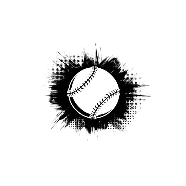 Flying Softball Vector Flying Softball Clipart