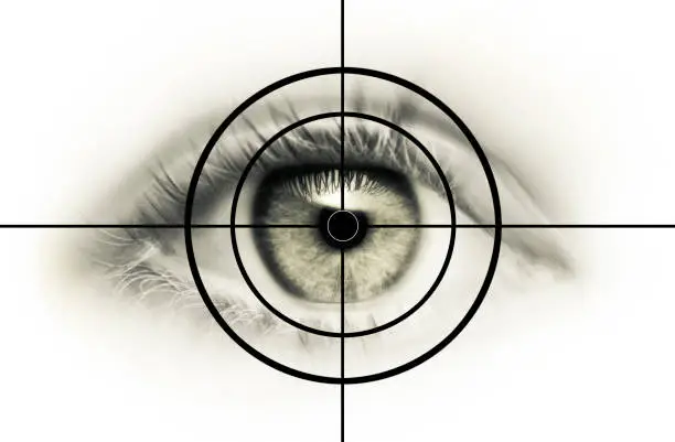 Photo of Young Eye in the cross hairs