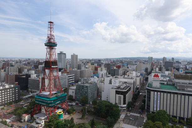 Sapporo Skyline with Sapporo TV Tower in Japan