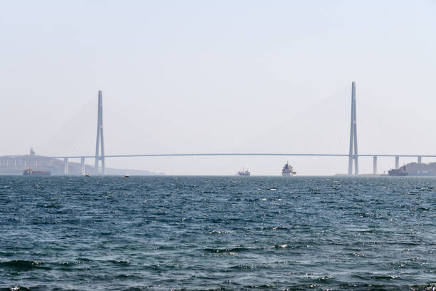 istock Russky Bridge across Eastern Bosphorus. Vladivostok, Russia 1166015514