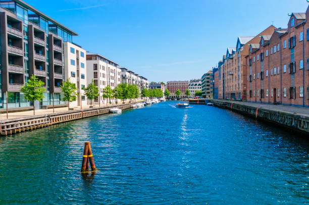 istock Boats on a canal at Copenhagen Harbour 1166015584