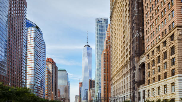 istock Financial district buildings, from Battery Park. 1166022062