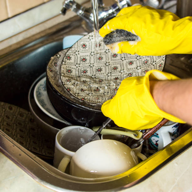 istock Sink with dirty dishes 1166025275