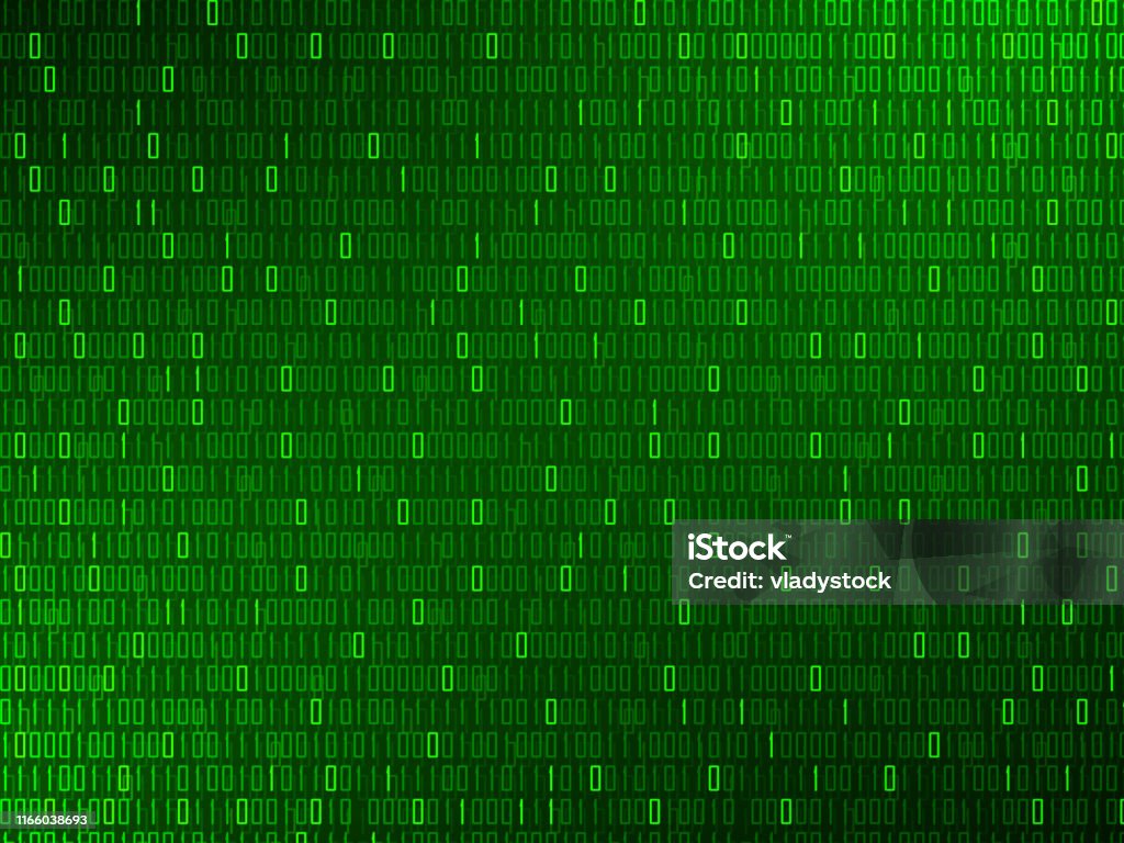Abstract Technology Background With Binary Code Stock Illustration ...