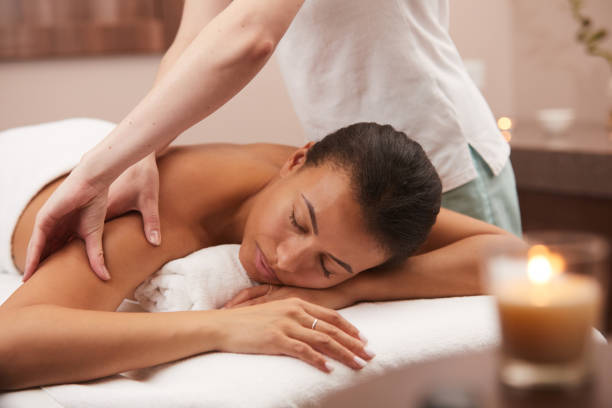 istock Woman Enjoying Spa Therapy 1166039724