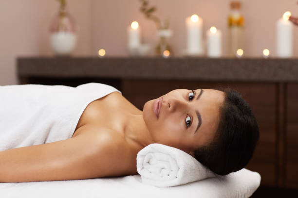 istock Beautiful Woman Enjoying Spa 1166039755
