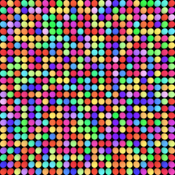 Color balls. bright colors background, 3d rendering