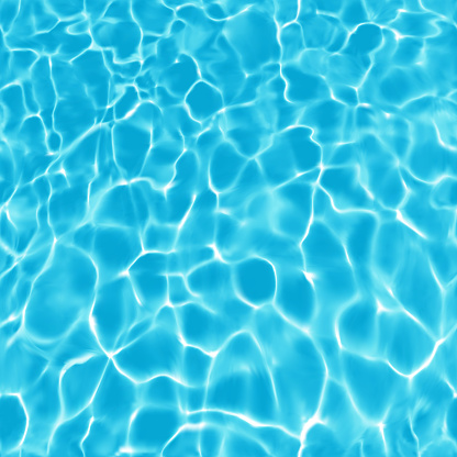 Water Surface Background with Sun Reflections and Seamless Ripples
