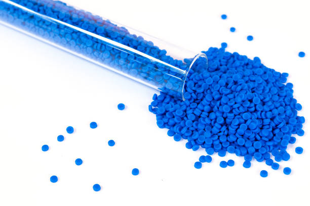 istock Close-up of plastic polymer granules, polymer plastic, polymer pallet, Plastic ball. 1166047576