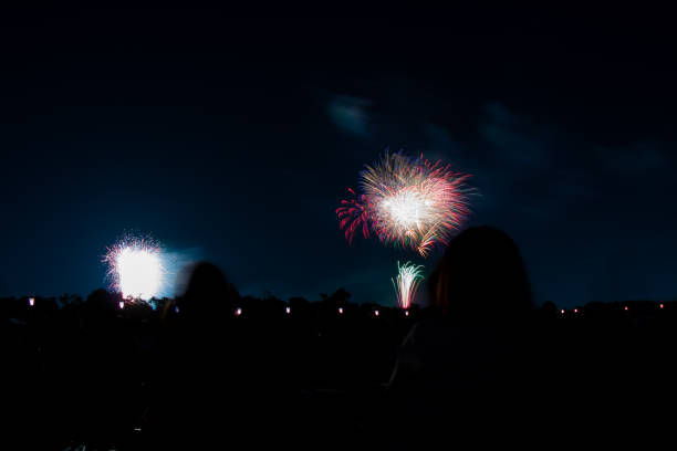 istock Beautiful firework display festival in Itabashi, Tokyo, Japan 1166069539