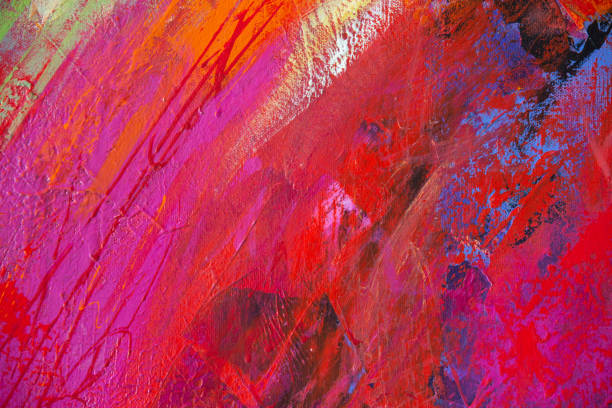 istock Colorful Texture Acrylic Painting on Canvas 1166072112