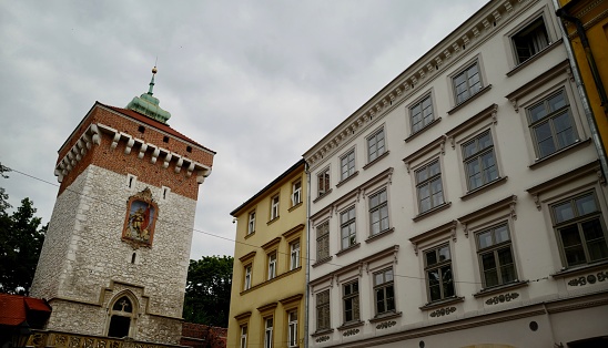 Old Market Square in Krakow, Poland