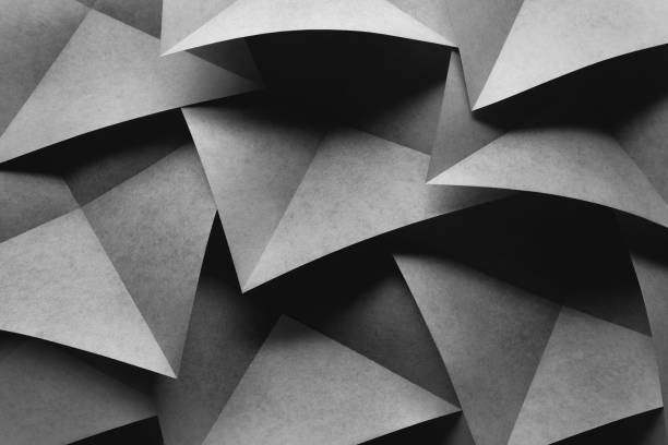 istock Background with geometric shapes of paper, composition abstract 1166073342