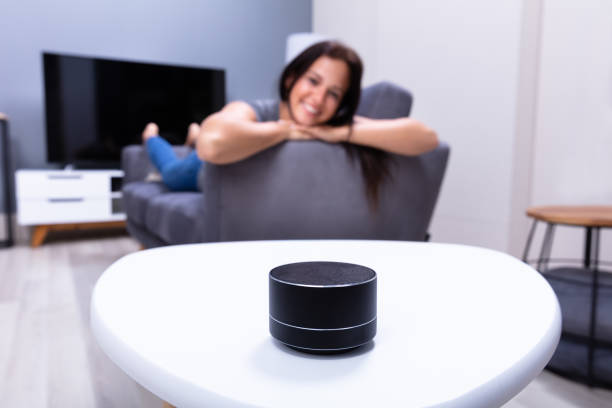 istock Close-up Of Wireless Speaker On Table 1166079447