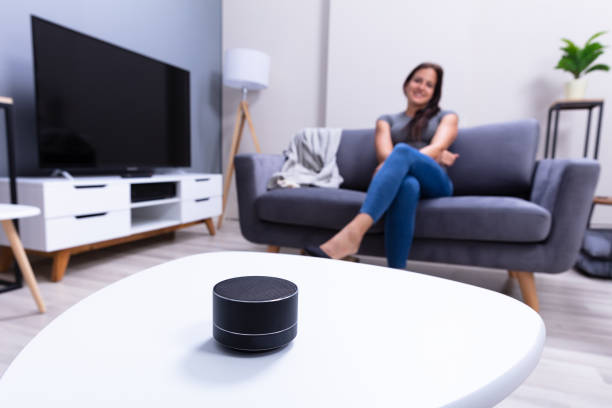 istock Close-up Of Wireless Speaker On Table 1166079651