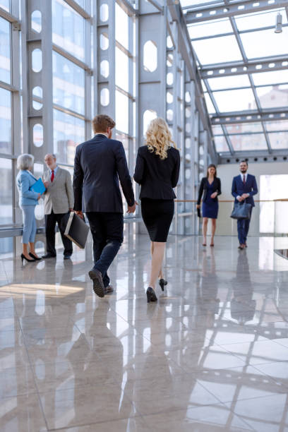 istock Business people in the lobby 1166085809