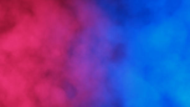 istock Blue and red abstract cloud of smoke pattern 1166093156