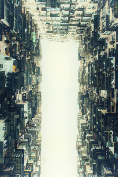 istock Crowded apartment buildings in Hong Kong 1166094626