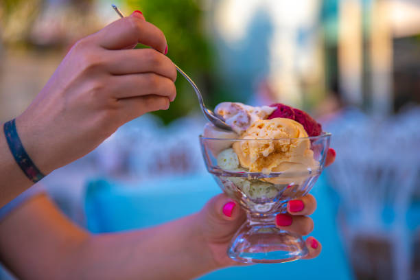 istock Ice Cream Cup Sweet Fruit Frozen Delicious Candy 1166097739