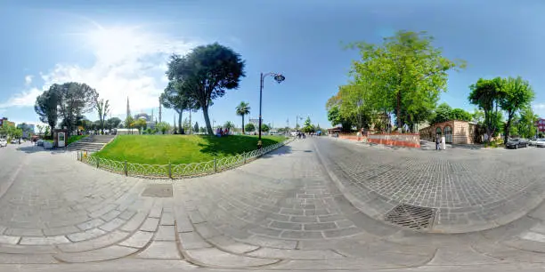 Sultan Ahmet Cami ve çevresi 360 derece panoramik görüntü