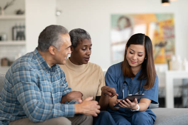 Sharing results with an elderly couple