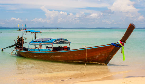 istock Taxi Boat on a Phi Phi Island Beach 1166115208