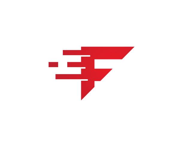 F Letter Business F Letter Business Template Vector icon letter f fonts stock illustrations