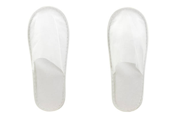 istock Disposable slippers isolated on white background 1166117863