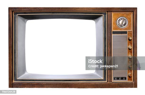 Vintage Television Stock Photo - Download Image Now - Television Set, Television Industry, 1960-1969